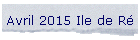 Avril 2015 Ile de R