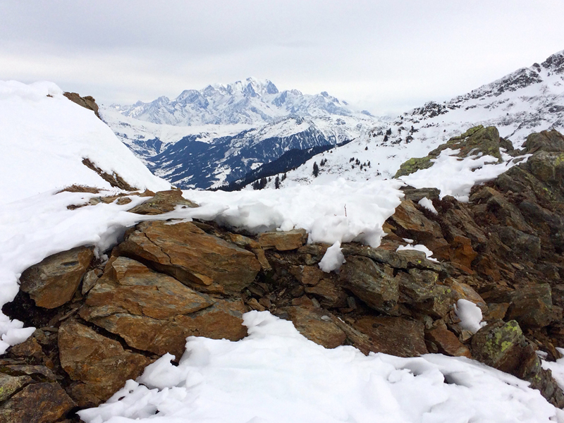 Mt Blanc depuis Roche Pourrie